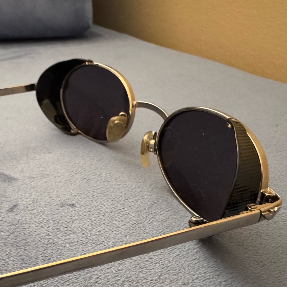 Giorgio Armani Vintage Oval Metal Sunglasses - Picture 5 of 7